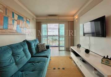 Apartamento com vista para o mar com 2 quartos (1 suíte) à venda, 75 m² por r$ 750.000 – prédio com lazer - tombo - guarujá/sp - imobiliária mercuri