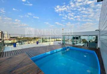 Cobertura com piscina privativa, 4 quartos (3 suítes) à venda, 448 m² por r$ 1.715.000 - enseada - guarujá/sp - imobiliária mercuri