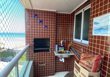 Apartamento vista mar com 1 dormitório para alugar, 56 m² por r$ 3.024/mês - maracanã - praia grande/sp