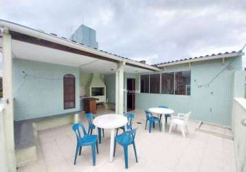 Cobertura com 4 dormitórios, 178 m² - venda por r$ 450.000,00 ou aluguel por r$ 5.000,00/mês - tombo - guarujá/sp