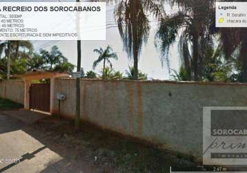 Área à venda, 3000 m² por r$ 1.500.000,00 - caguaçu - sorocaba/sp