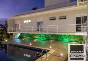 Casa com 3 dormitórios à venda, 369 m² por r$ 4.500.000,00 - saint patrick residencial - sorocaba/sp