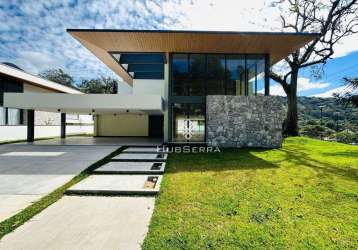 Casa magnífica de alto padrão em teresópolis  - vale dos eucaliptos à venda, 523 m² por r$ 6.500.000 - quebra frascos - teresópolis/rj