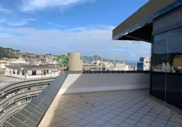 Locação com terraço e 5 salas localizada na esteves junior, centro - florianópolis.