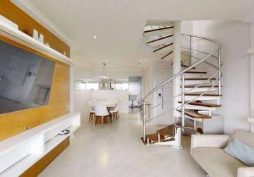 Cobertura com 3 dormitórios e piscina à venda, 210 m² - alto da lapa - são paulo/sp