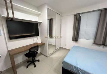Apartamento mobiliado com 1 dormitório para alugar, 25 m² por r$ 1.200/mês - cid