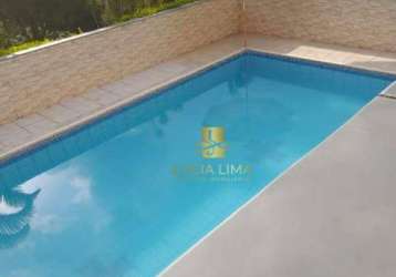 Chácara sensacional com piscina  com 3 dormitórios à venda, 1900 m² por r$ 445.000 - damião - paraibuna/sp