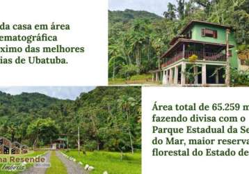 Chácara / sítio com 3 quartos à venda no picinguaba, ubatuba , 65259 m2 por r$ 4.460.000