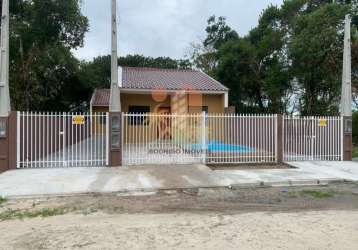Casa com 2 quartos à venda na avenida paranaguá, 0, balneário guaciara, matinhos por r$ 260.000