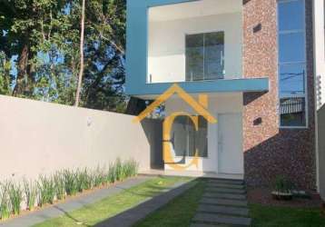 Ótima casa com 4 dormitórios à venda, 205 m² por r$ 895.000 - costazul - rio das ostras/rj