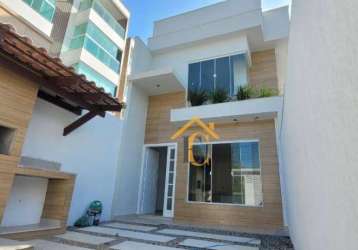 Casa duplex com 4 dormitórios à venda, 140 m² por r$ 560.000 - costazul - rio das ostras/rj