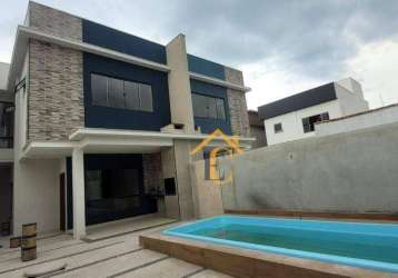 Casa com 3 dormitórios à venda, 145 m² por r$ 610.000,00 - recreio - rio das ostras/rj