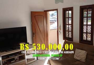 Casa 153m² c/ 3 dorms c/ 1 suíte c/ planejados, cozinha c/ armários planejados. loc: jardim estádio, jundiaí-sp