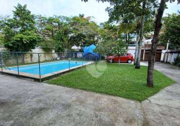 Terreno à venda com casa, piscina, 360 m² por r$ 1.900.000 - recreio dos bandeirantes - rio de janeiro/rj