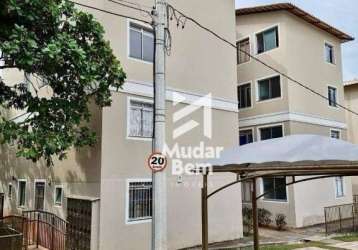 Apartamento com 2 dormitórios à venda,  r$ 140.000 - vila das flores - betim/mg