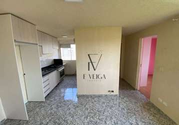 Apartamento de 2 dormitórios, semi-mobiliado à venda por r$ 155.000 - ganchinho - curitiba/pr