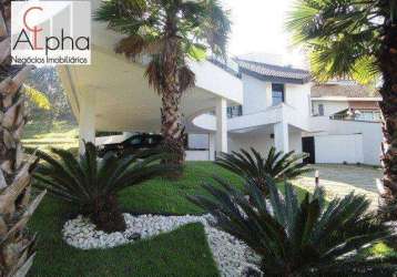 Sobrado com 4 dormitórios à venda, 800 m² por r$ 6.400.000,00 - alphaville residencial 10 - santana de parnaíba/sp
