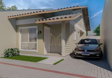 Casa com 2 dormitórios à venda, 59 m² por r$ 245.000 - vila nova - ascurra/sc