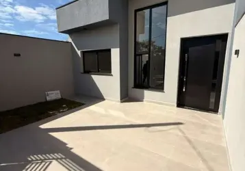 Casa nova com 125m² no jardim vale verde!!!