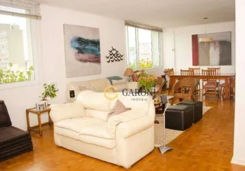 Cobertura à venda higienópolis sp com 208m² sendo 4 dormitórios e 2 vagas