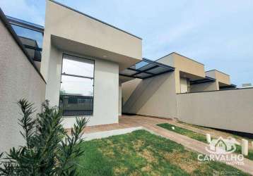 Casa com 2 dormitórios à venda, 75 m² por r$ 360.000 - jardim planalto - barra velha/sc