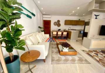 Apartamento com 2 dormitórios à venda, 60 m² por r$ 777.000,00 - jardim  são lourenço - bertioga/sp