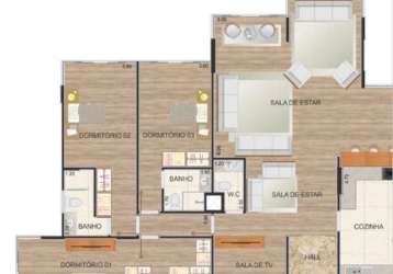 Apartamento para venda com 210 metros quadrados com 4 quartos em brasil - itu - sp