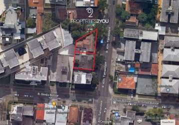 Terreno comercial à venda na rua almirante tamandaré, 1553, juvevê, curitiba, 856 m2 por r$ 3.300.000