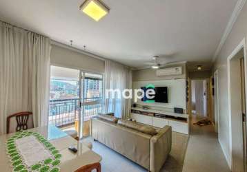 Apartamento garden com 3 dormitórios para alugar, 188 m² por r$ 7.500,00/mês - gonzaga - santos/sp