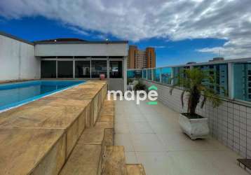 Cobertura com 3 dormitórios à venda, 260 m² por r$ 1.500.000,00 - ponta da praia - santos/sp