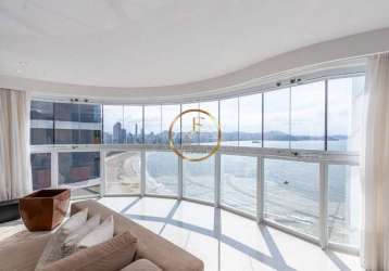 Apartamento com 3 suítes frente mar à venda, 238 m² por r$ 10.800.000 - balneário camboriú