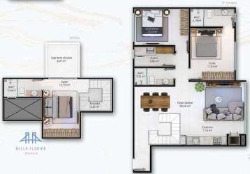 Apartamento com 3 dormitórios à venda, 104 m² por r$ 1.190.000,00 - ingleses - florianópolis/sc