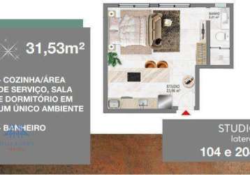 Studio com 1 dormitório à venda, 31 m² por r$ 385.506,80 - ingleses - florianópolis/sc