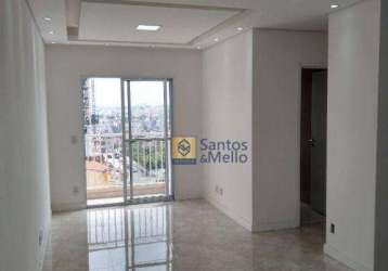 Apartamento com 2 dormitórios, 55 m² - venda por r$ 335.000,00 ou aluguel por r$ 2.028,00/mês - vila humaitá - santo andré/sp