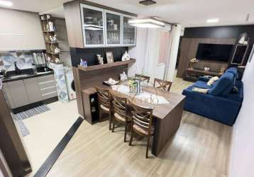 Apartamento com 2 dormitórios à venda, 56 m² por r$ 340.000,00 - vila noêmia - mauá/sp