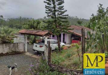Chácara com 2 dormitórios à venda, 1300 m² por r$ 330.000,00 - braço do baú - ilhota/sc
