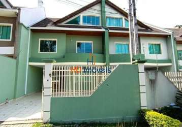 Sobrado tríplex com 3 dormitórios à venda, 178 m² por r$ 978.500 - bacacheri - curitiba/pr