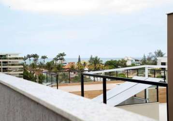 Excelente cobertura duplex, com vista para o mar na praia de costazul, área gourmet, 2 quartos á venda - 116,93 m² - costazul - rio das ostras/rj.