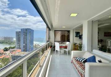 Apartamento com 3 quartos à venda na avenida ayrton senna, barra da tijuca, rio de janeiro, 127 m2 por r$ 1.590.000
