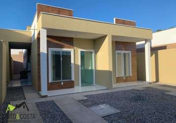 Casa à venda de 66m² com 2 quartos por r$ 198.000,00 na região de caucaia/ce