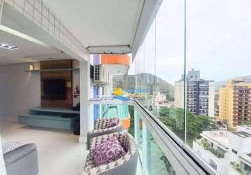 Apartamento com 2 dormitórios à venda, 70 m² por r$ 620.000,00 - tombo - guarujá/sp