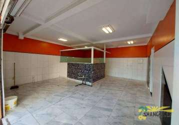 Salão para alugar, 45 m² por r$ 1.330,00/mês - piraporinha - diadema/sp