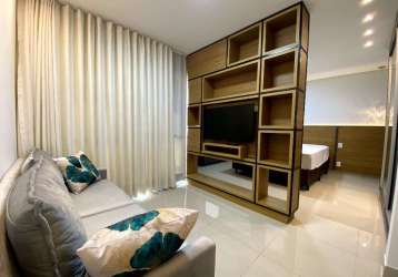 Flat de 42 m² com 01 quarto à venda por r$ 445.000 - setor oeste - goiânia