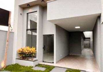 Casa com 3 quartos 120,00m² à venda r$ 380.000 - residencial village garavelo - aparecida de goiânia