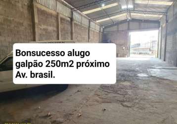 Barracão / galpão / depósito com 1 sala para alugar na ab brasil, bonsucesso, rio de janeiro por r$ 4.500