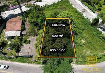 Terreno para alugar, 500 m² por r$ 4.200,00/mês - engenho do mato - niterói/rj