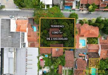 Terreno à venda, 1080 m² por r$ 2.100.000 - itaipu - niterói/rj