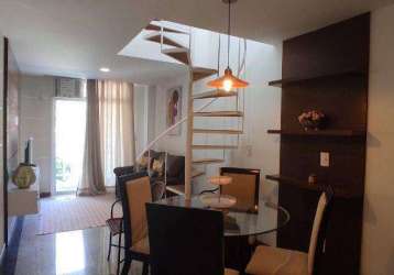 Cobertura com 2 quartos para alugar, 90 m² por r$ 5.340/mês - itacoatiara - niterói/rj