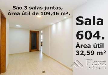 Sala à venda, 109 m² por r$ 380.000,00 - centro - curitiba/pr