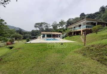 Sítio com 3 dormitórios à venda, 90000 m² por r$ 1.100.000,00 - funchal - cachoeiras de macacu/rj